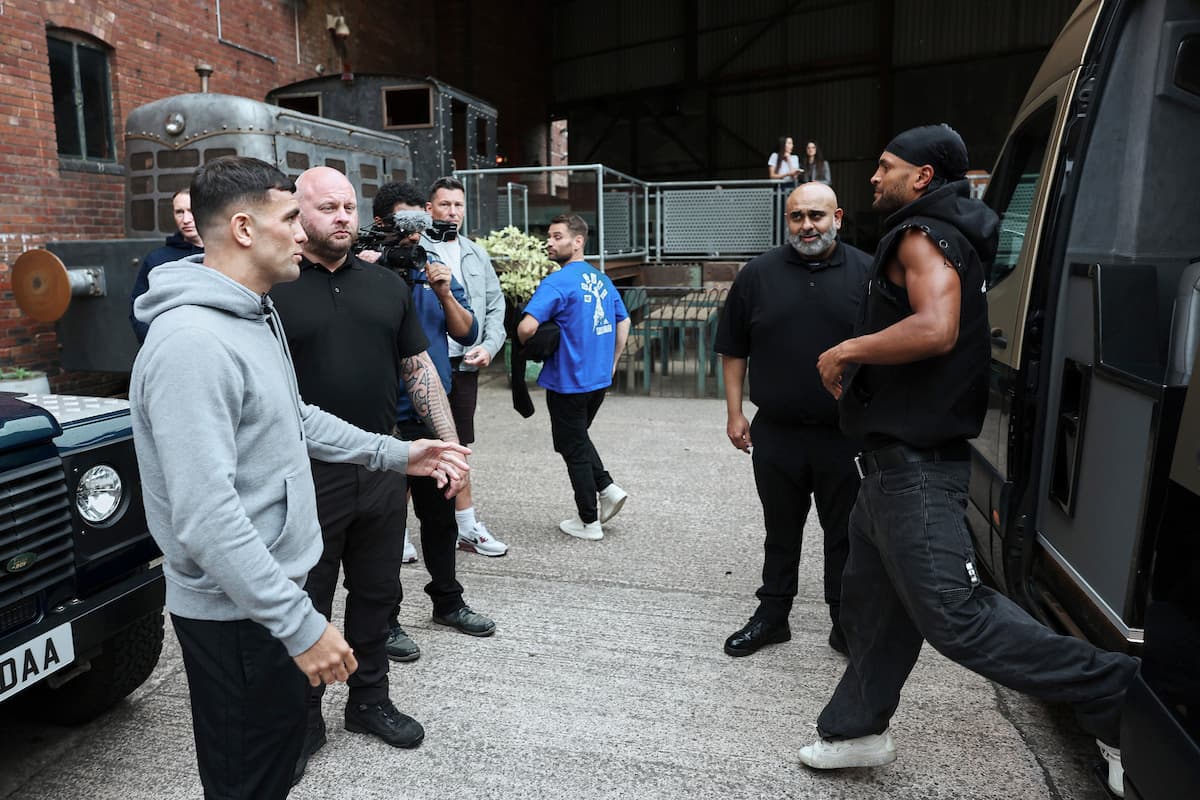Jack Catterall and Harlem Eubank ahead of their boxing bout in Manchester, England