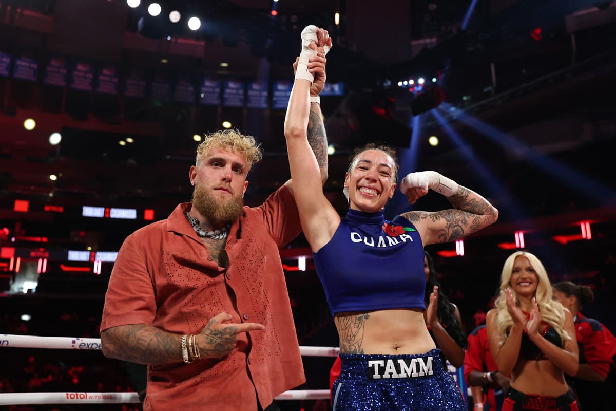 Jake Paul and Tammara Thibeault at MSG in New York