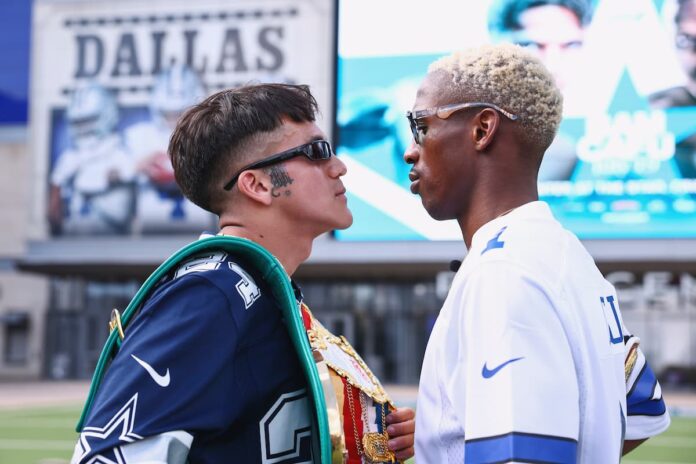 Jesse Rodriguez and Phumelele Cafu face off at Ford Center at The Star in Frisco, Texas