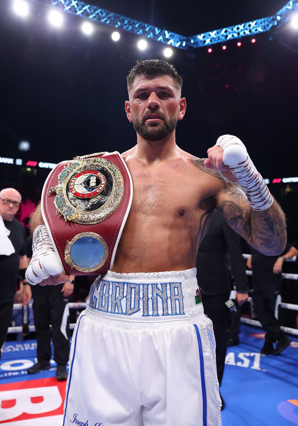 Joe Cordina after his victory over Jaret Gonzalez Quiroz