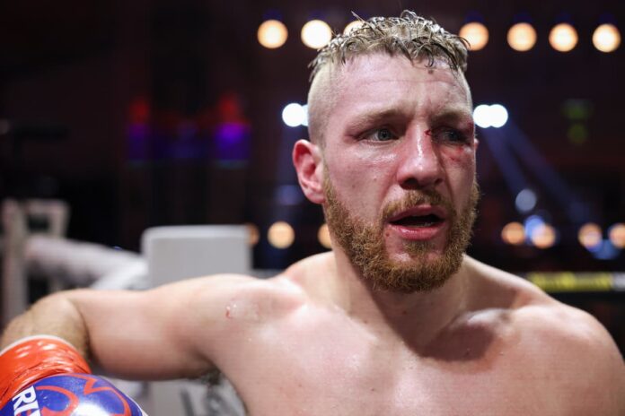 Jordan Panthen during his boxing bout