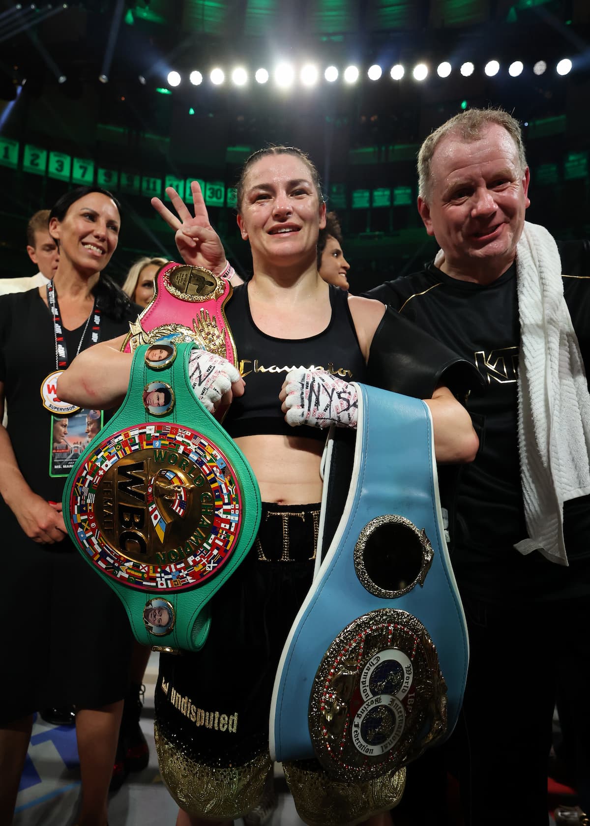 Katie Taylor after her victory over Amanda Serrano in their third fight