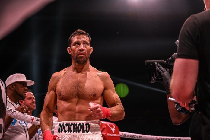 Luke Rockhold during his bare-knuckle boxing bout against Mike Perry