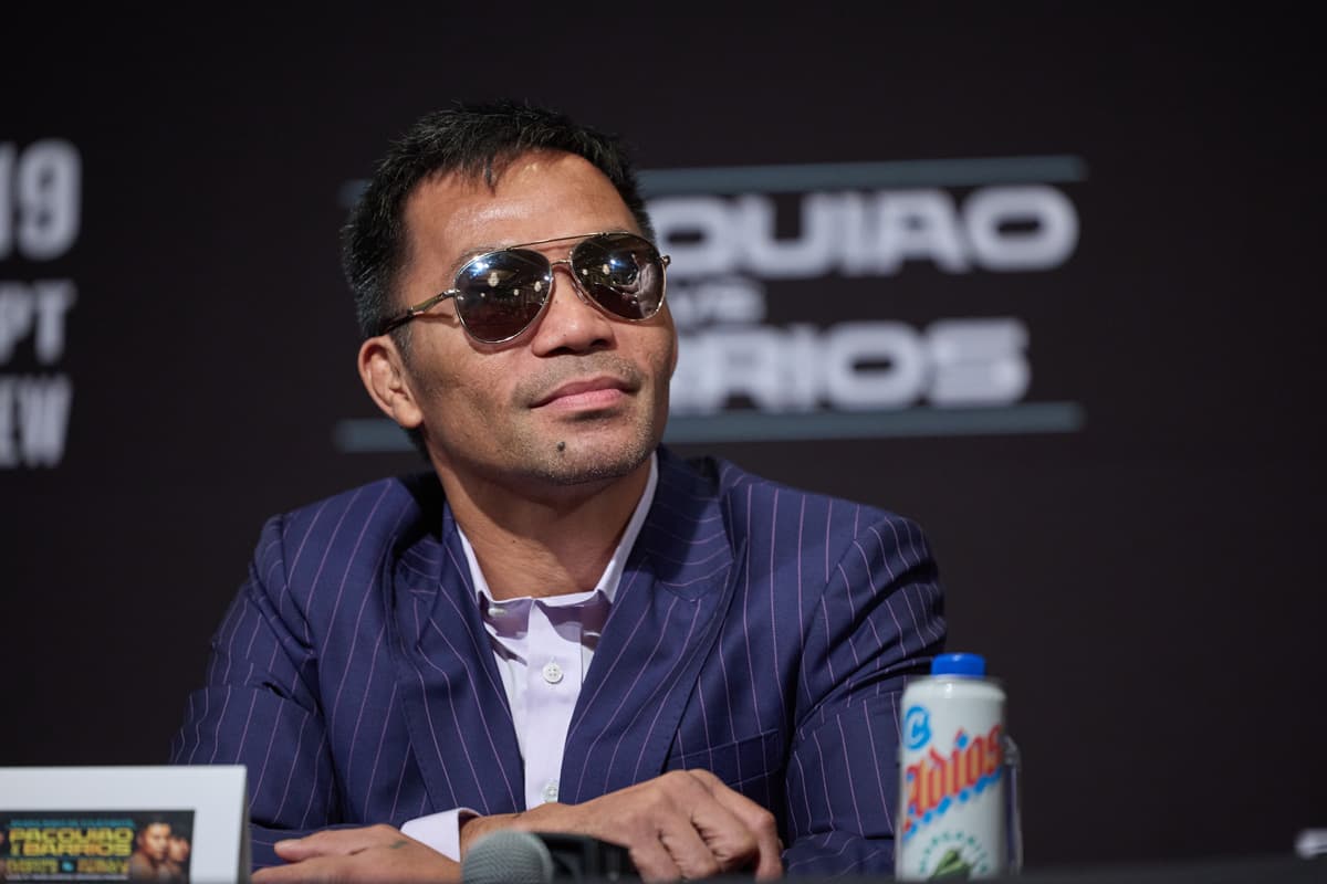 Manny Pacquiao at the press conference