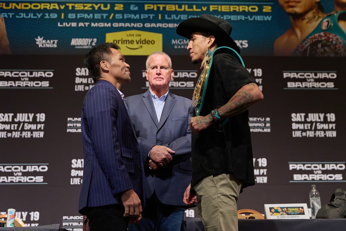 Manny Pacquiao and Mario Barrios