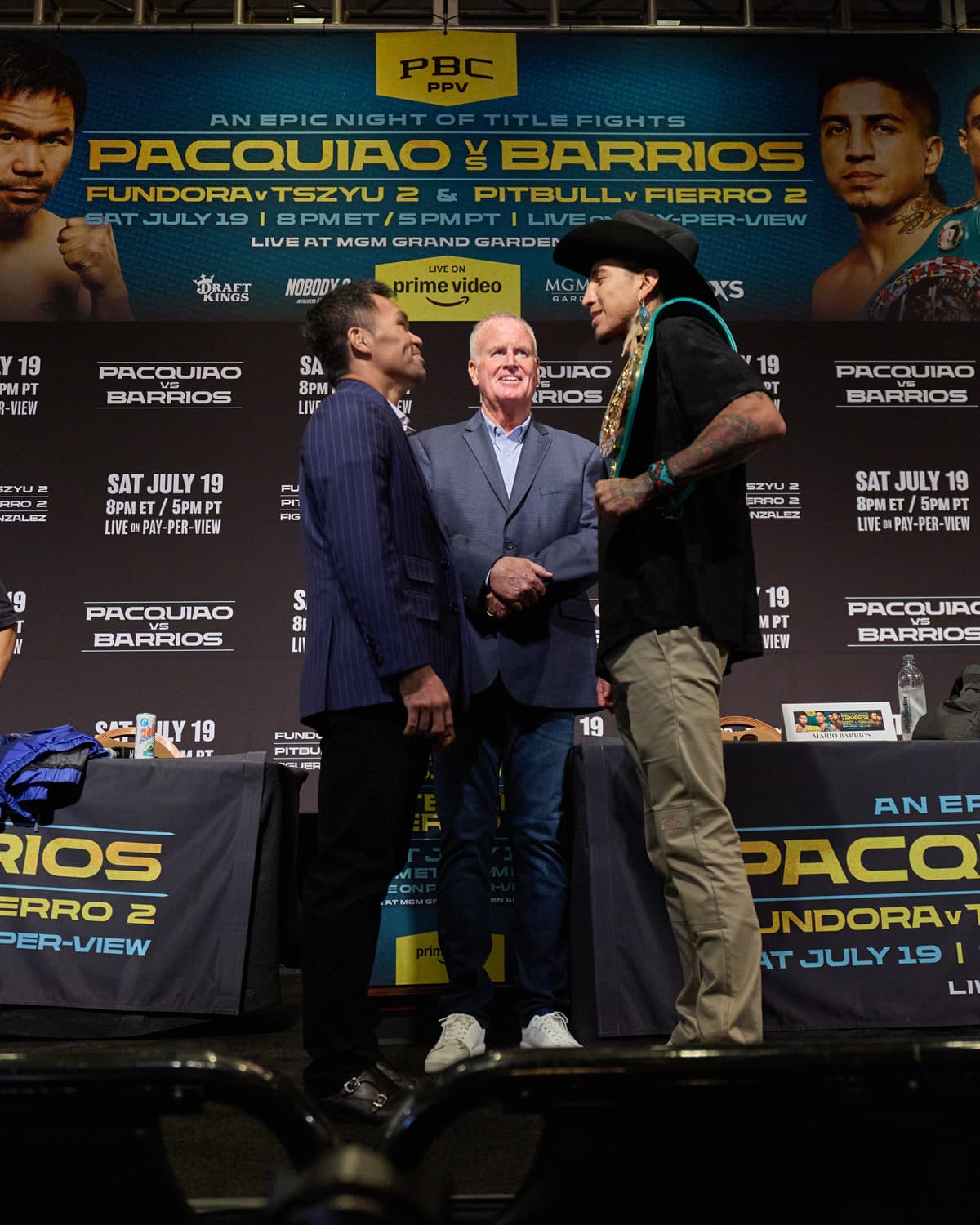 Manny Pacquiao and Mario Barrios
