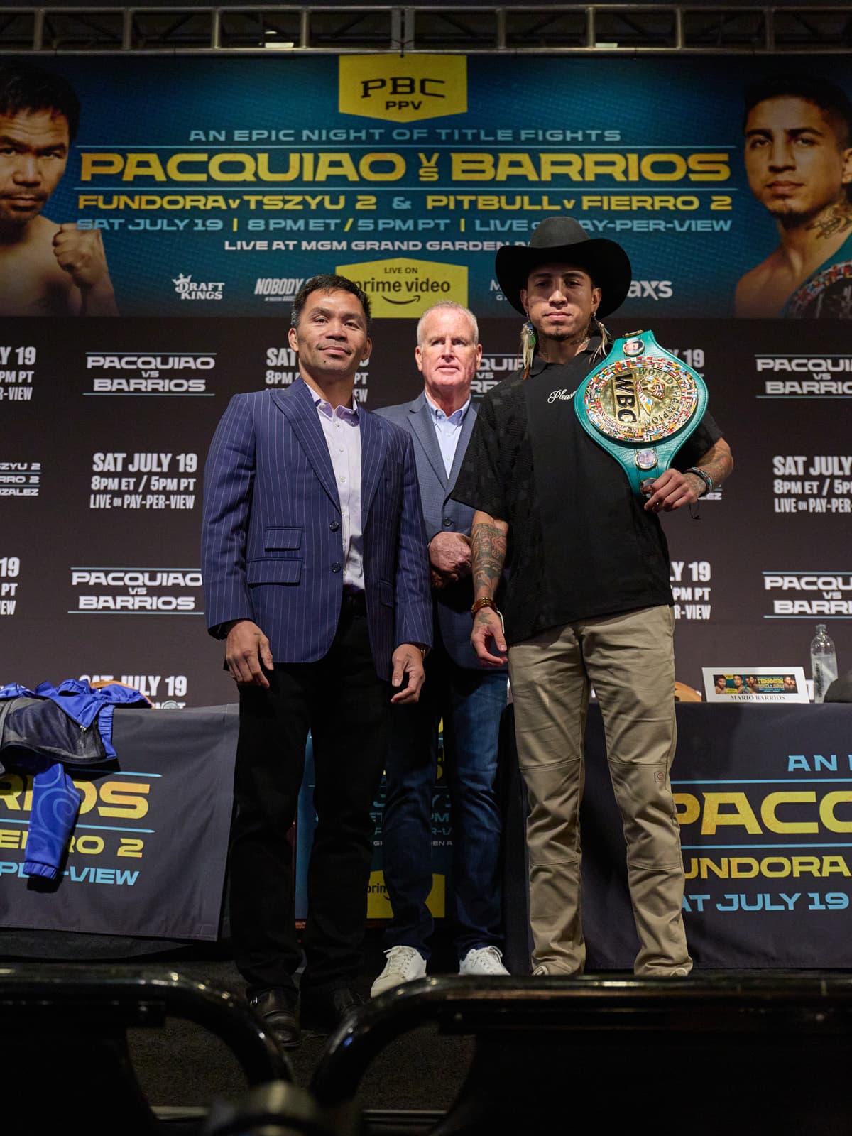 Manny Pacquiao and Mario Barrios