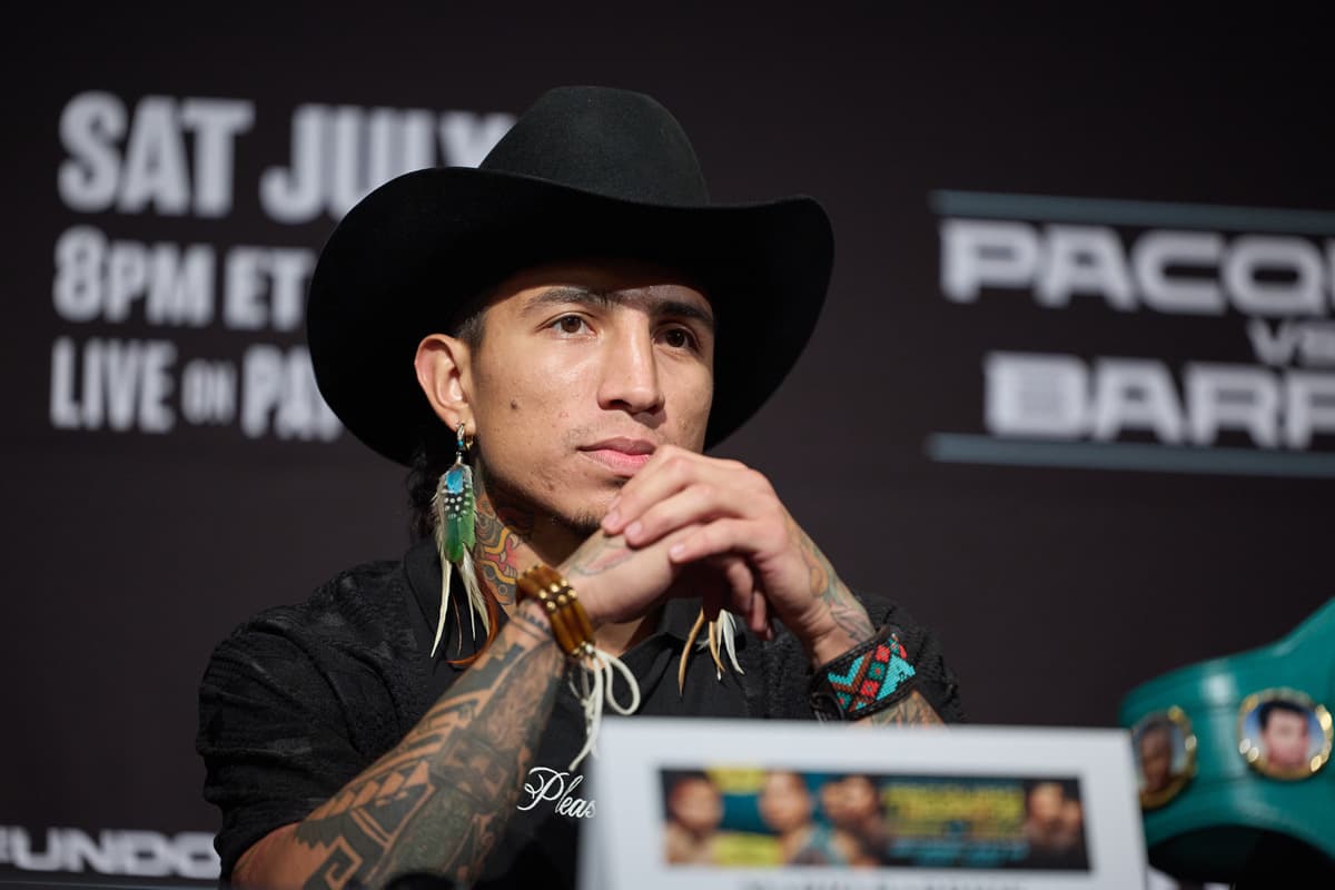 Mario Barrios at the press conference