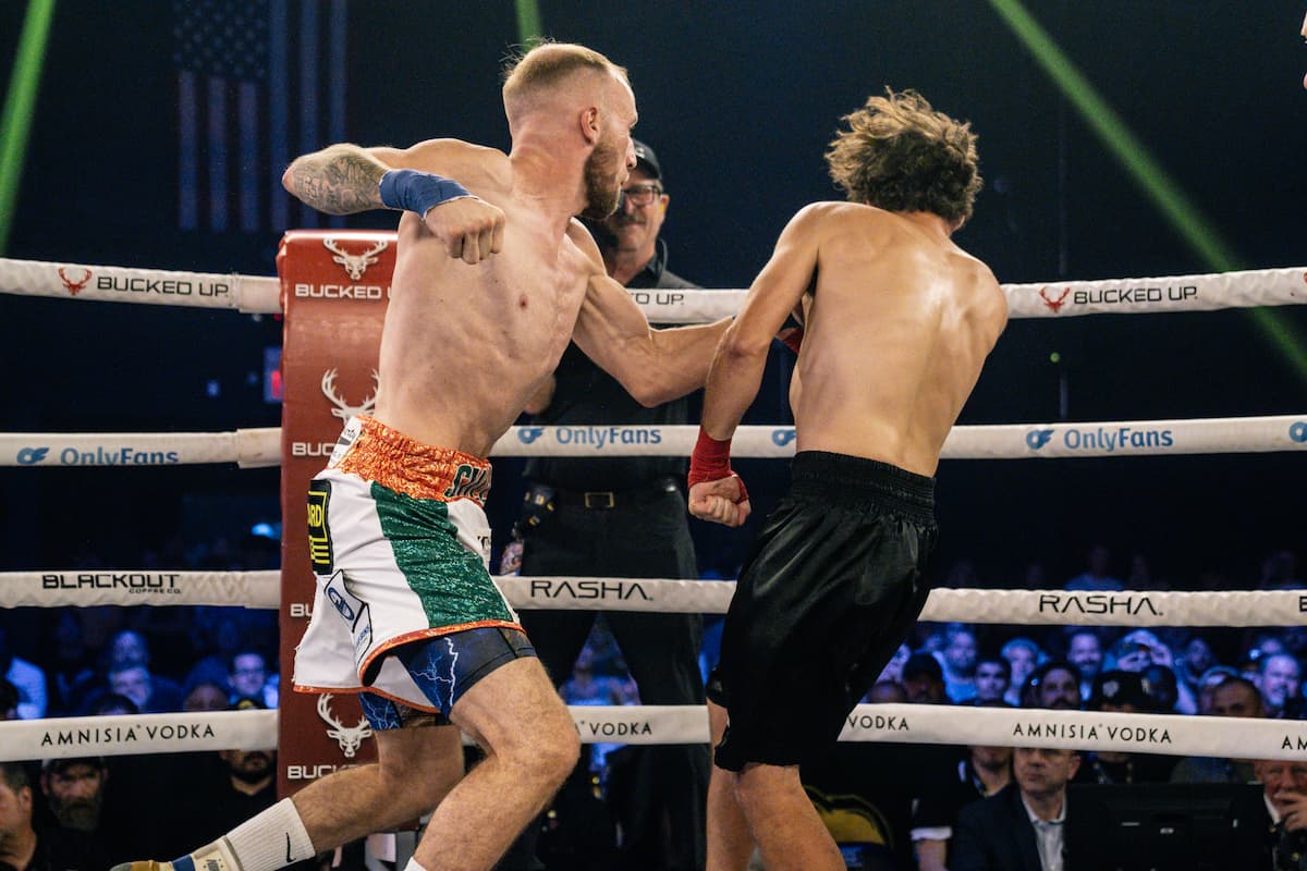 Pat Sullivan dominates Austin Peterson during their bare-knuckle boxing bout at BKFC Philly