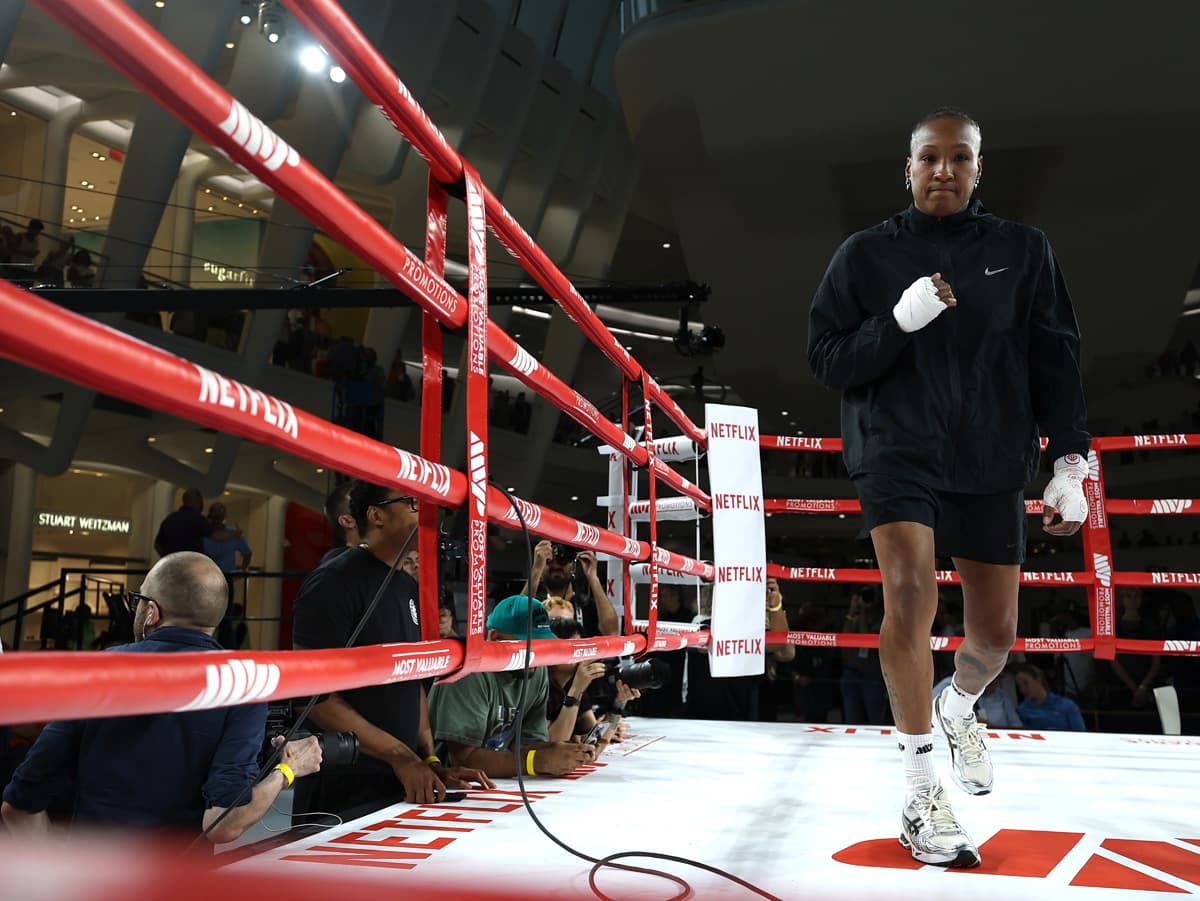 Shadasia Green during an open workout at Oculus World Trade Center in New York