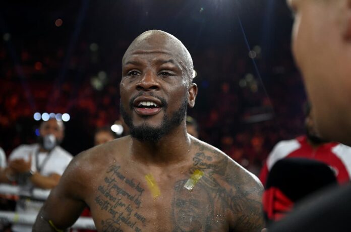 Tony Harrison during his boxing bout against Tim Tszyu