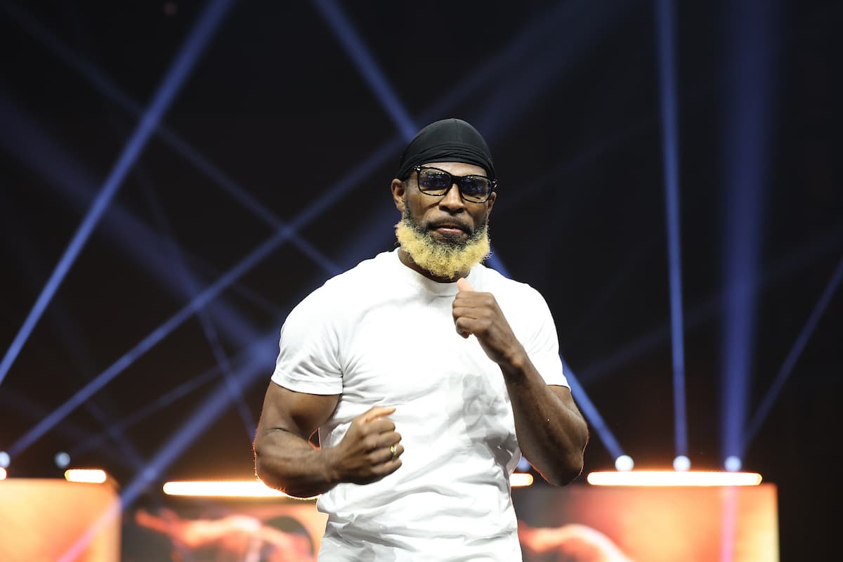 Abraham Nova during his grand arrival for his boxing bout in Riyadh, Saudi Arabia