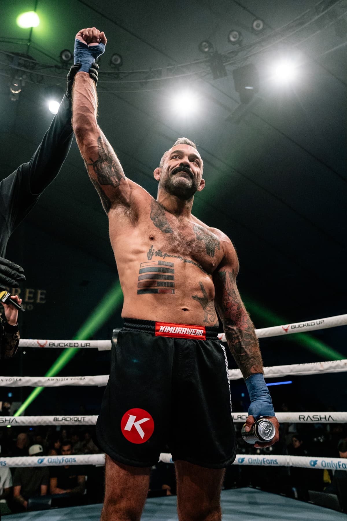 Adam De Freitas victorious over Skyler Mauller at BKFC Fight Night Edmonton