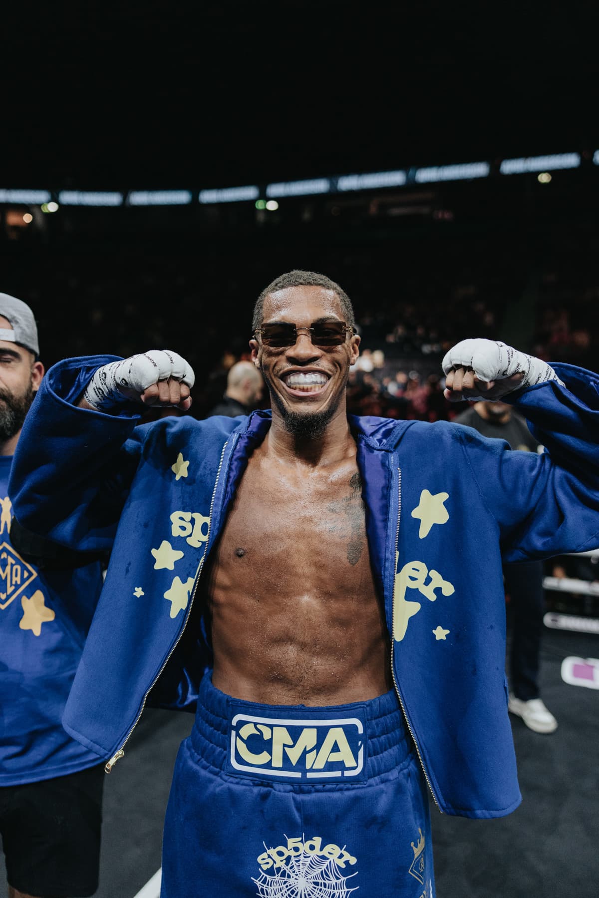 Amir Anderson after his victory over Vitor Siqueira