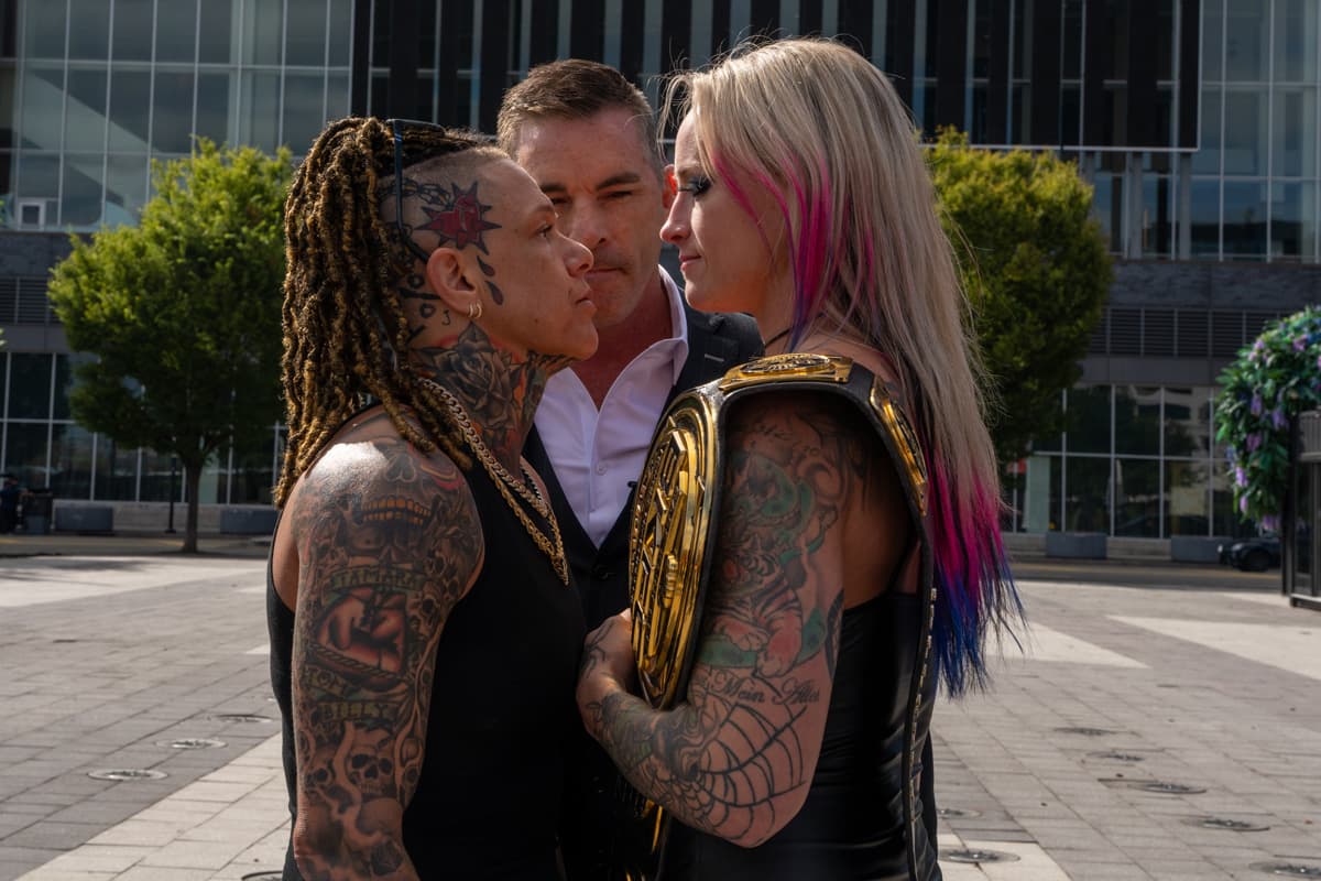 Christine Ferea and Jessica Borga face off at Prudential Center in Newark, NJ