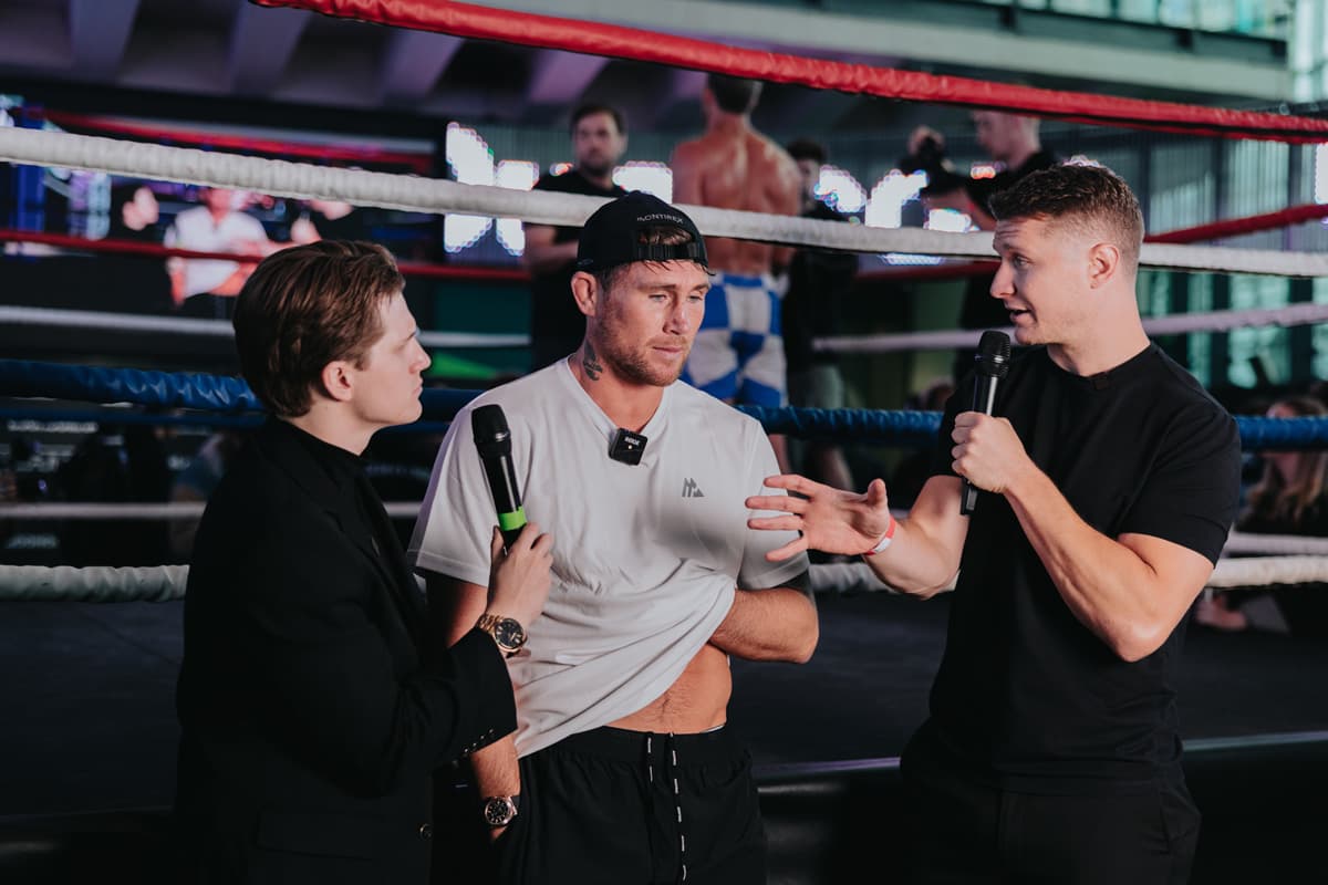 Darren Till interviewed during the open workout