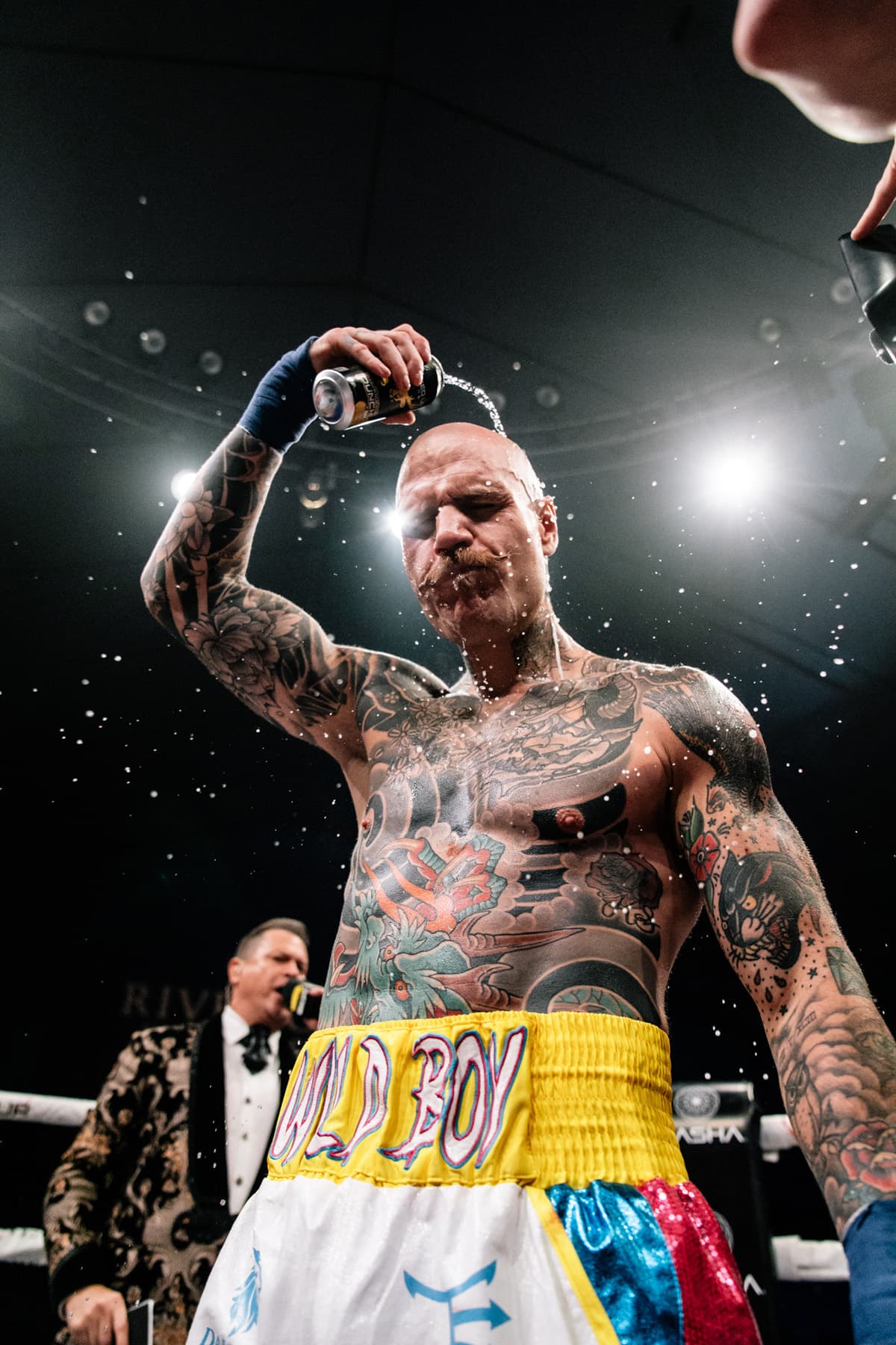 Drew Stuve after his victory over Will Santiago at BKFC Fight Night Edmonton