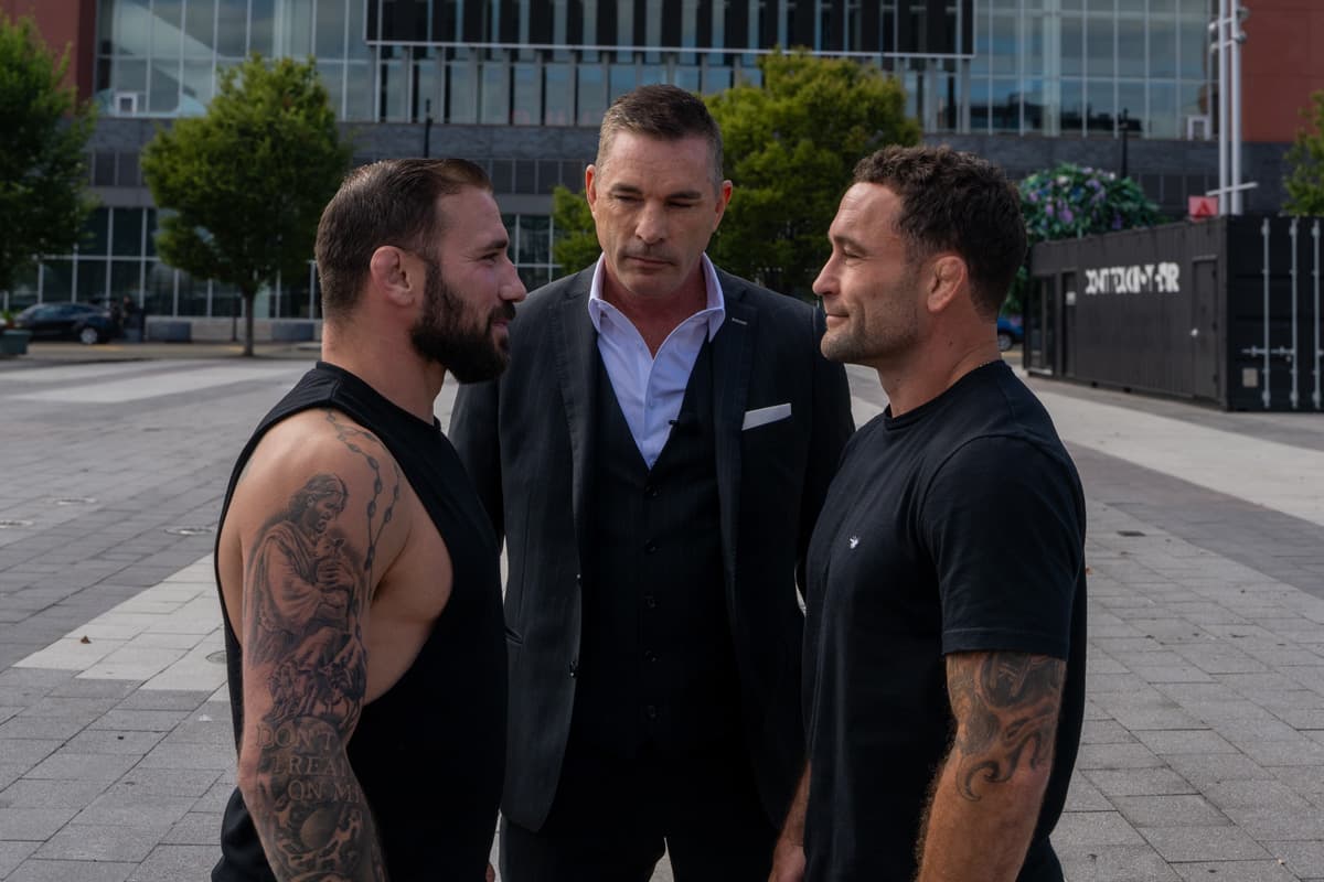 Frankie Edgar and Jimmie Rivera face off at Prudential Center in Newark, NJ