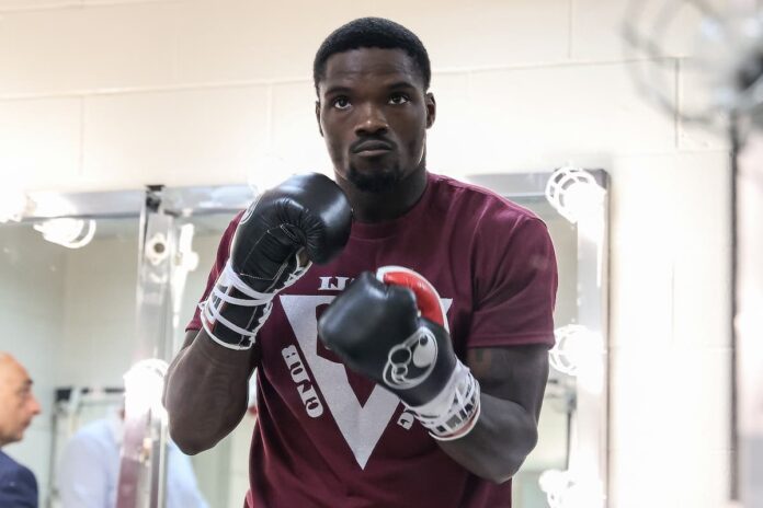 Khalil Coe prepares for his boxing bout
