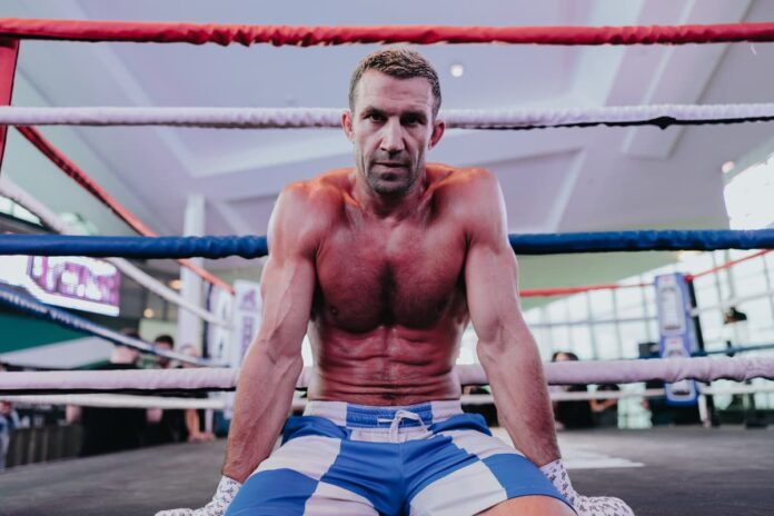 Luke Rockhold during the open workout