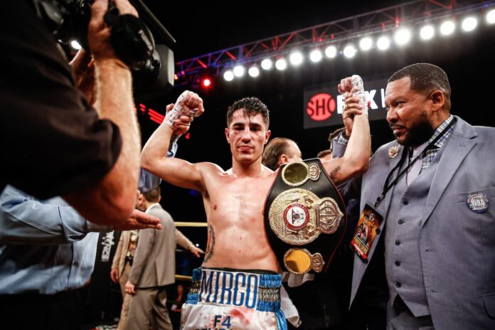 Mirco Cuello victorious in his boxing bout