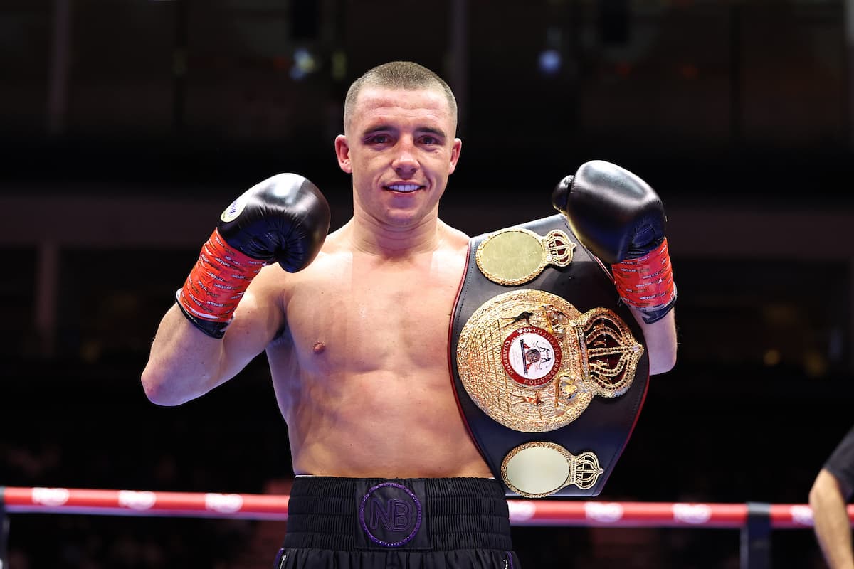 Nick Ball after his victory over Sam Goodman in Riyadh, Saudi Arabia