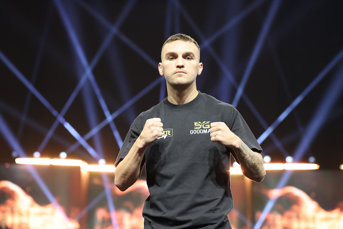 Sam Goodman during his grand arrival for his boxing bout in Riyadh, Saudi Arabia