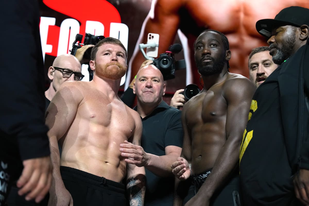 Canelo Alvarez, Dana White, and Terence Crawford
