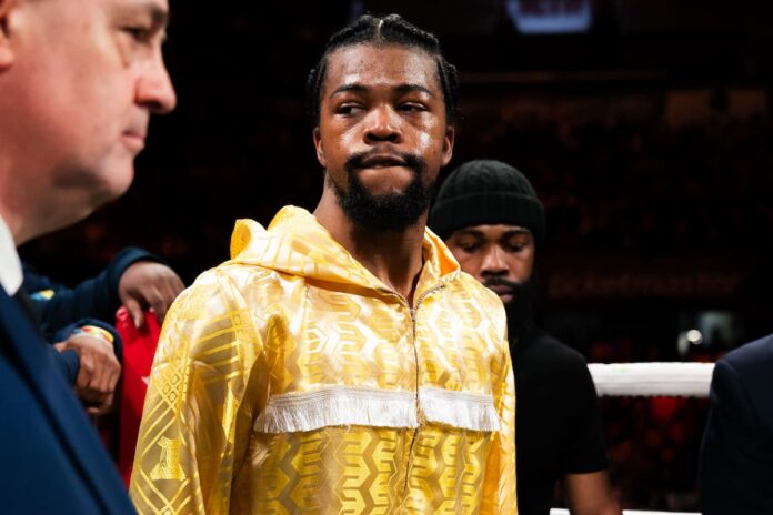 Gary Antuanne Russell during his boxing bout