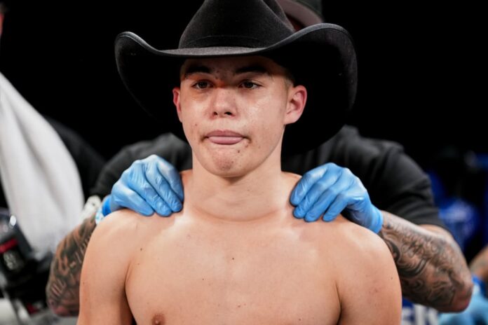 Javon Walton during his boxing bout