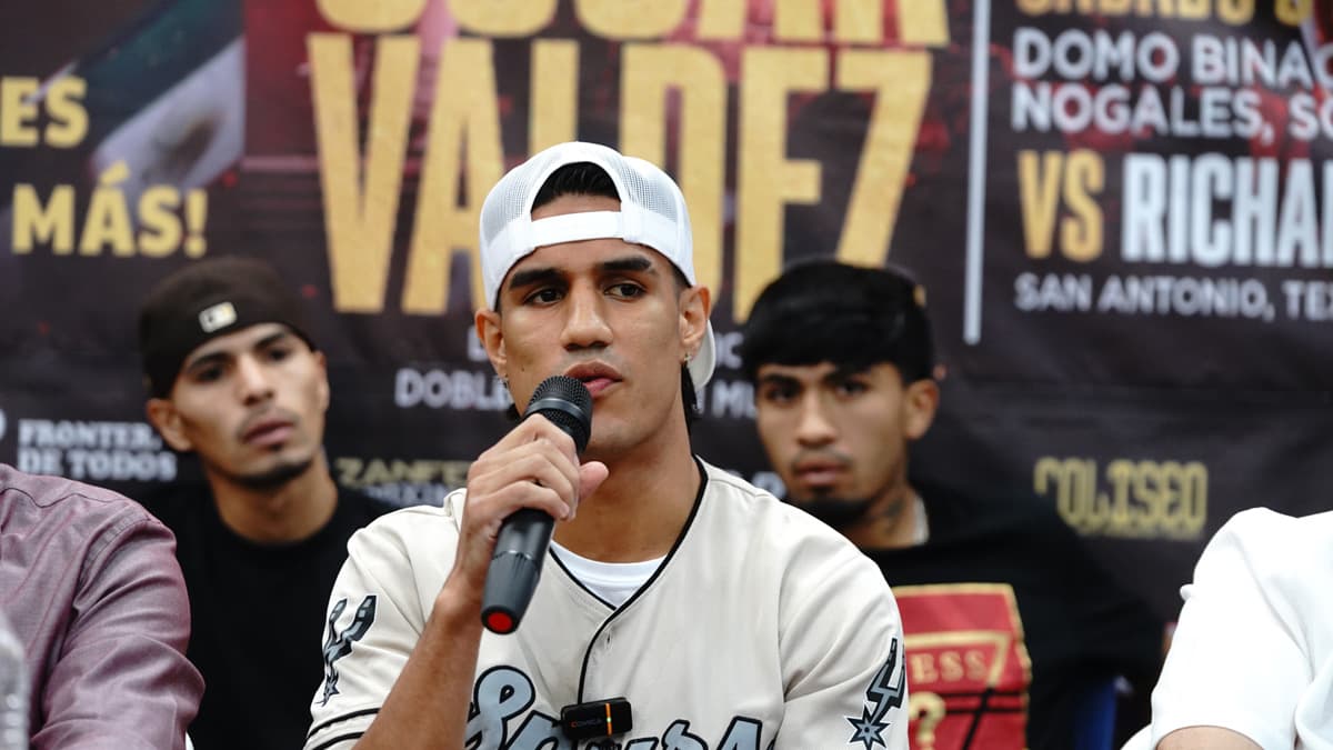 Ricky Medina during the press conference