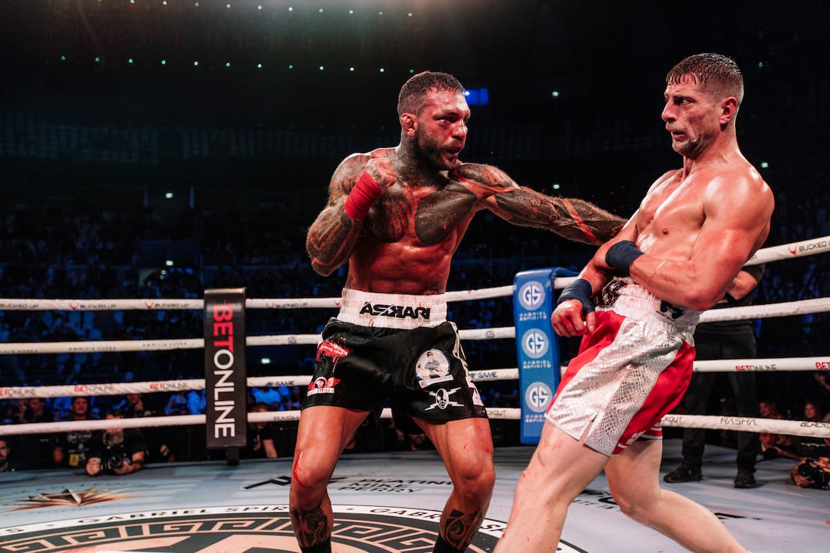 Franco Tenaglia and Ben Bonner during their bout