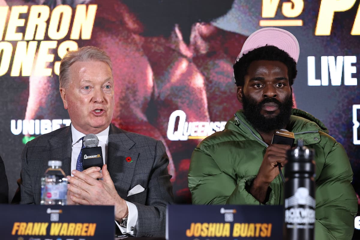 Frank Warren and Joshua Buatsi