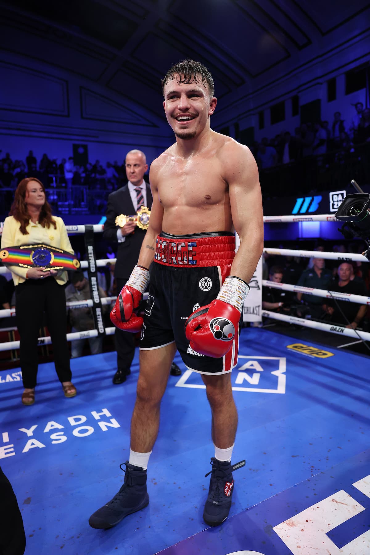 George Liddard during his bout against Kieron Conway