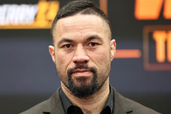 Joseph Parker during the press conference ahead of his bout against Fabio Wardley