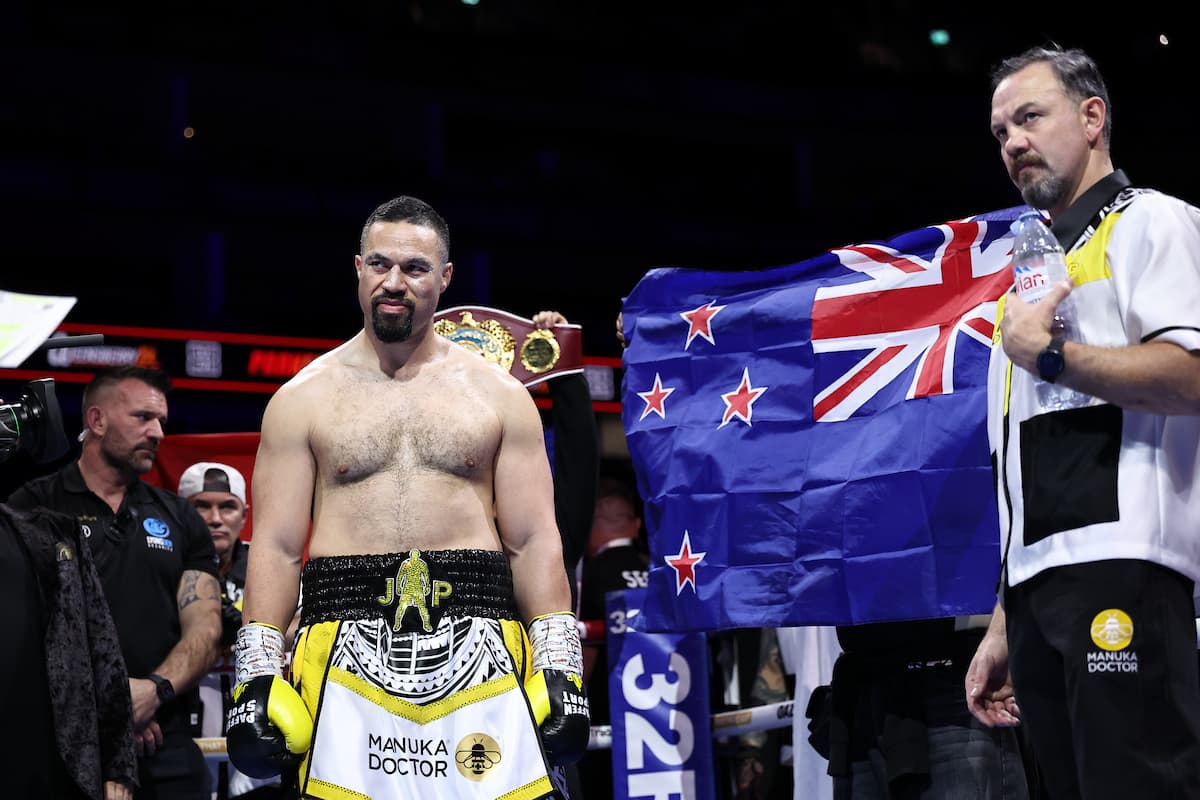 Joseph Parker during his bout against Fabio Wardley