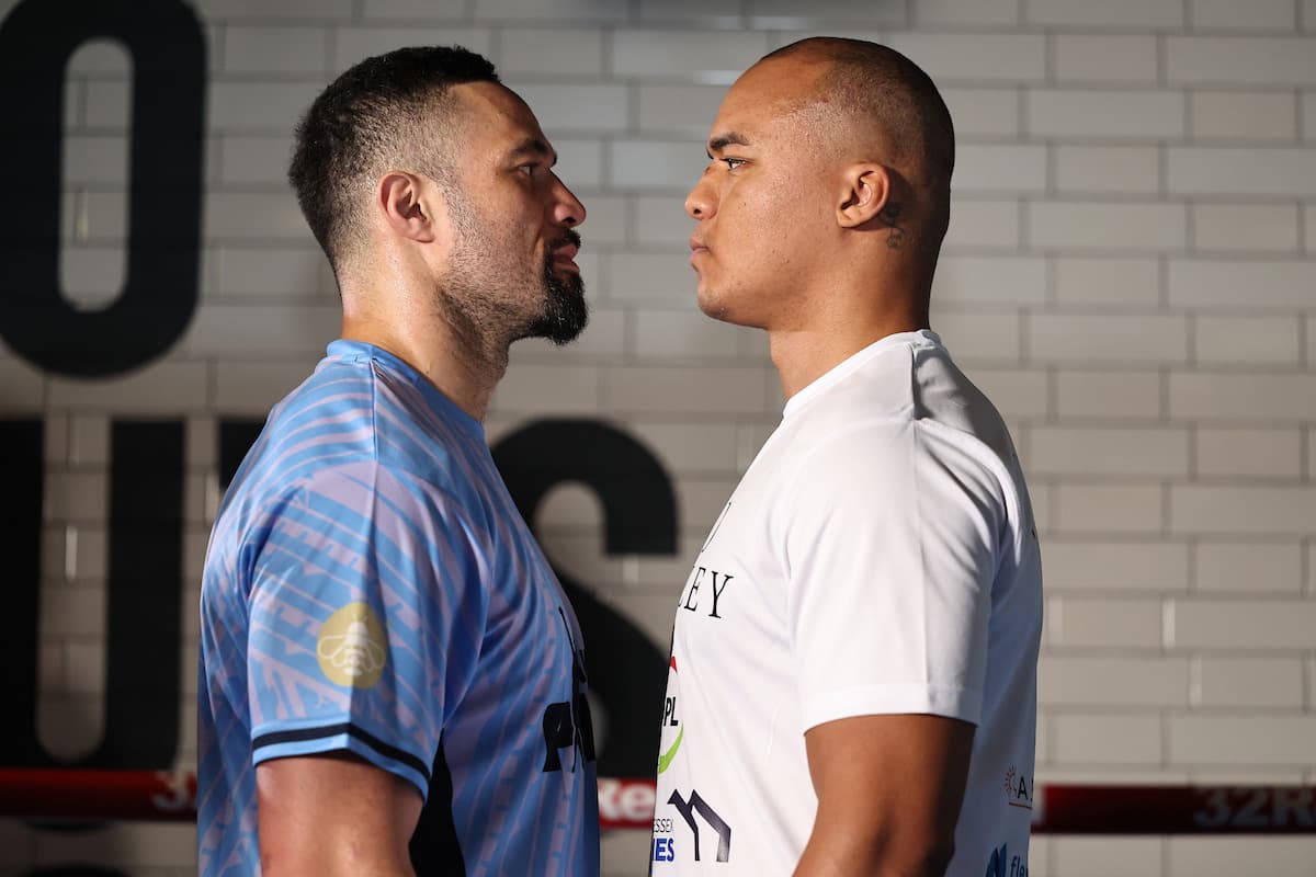 Joseph Parker and Fabio Wardley face off