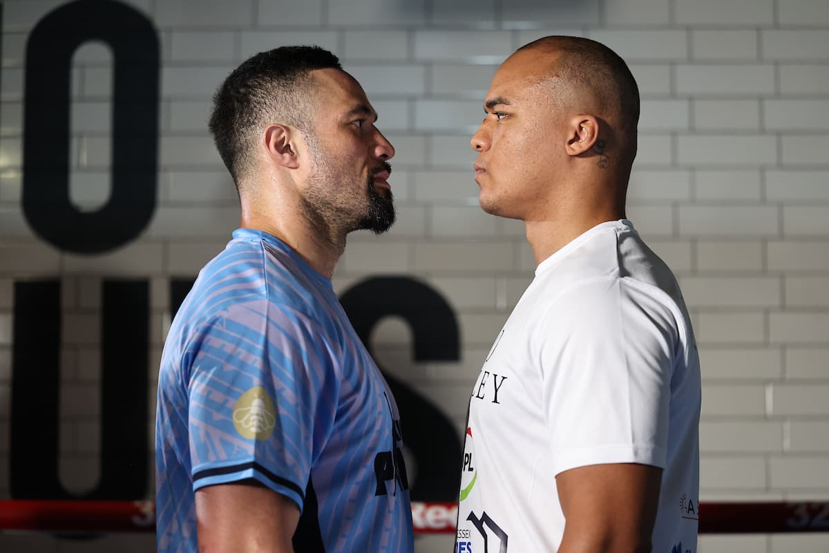 Joseph Parker and Fabio Wardley face off