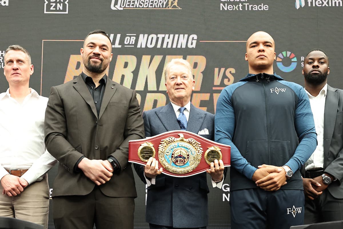 Joseph Parker, Frank Warren, and Fabio Wardley