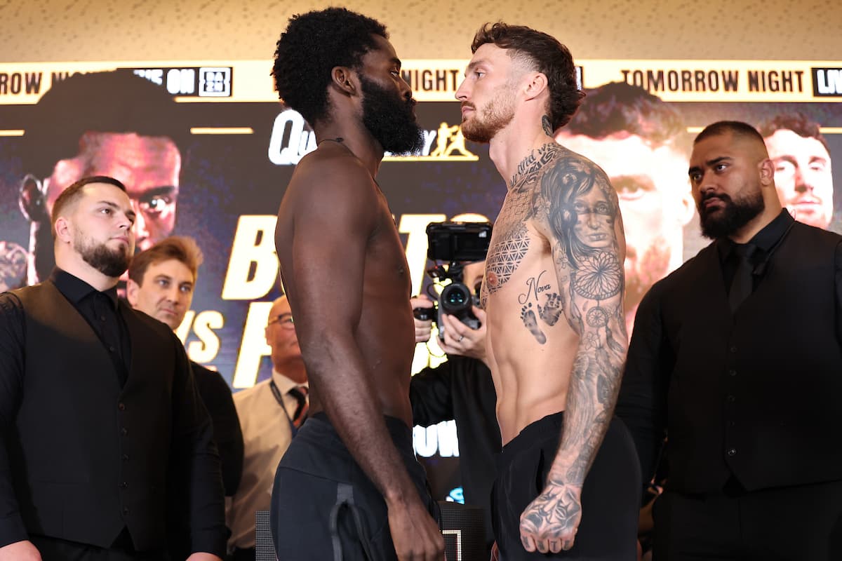 Joshua Buatsi and Zach Parker face off
