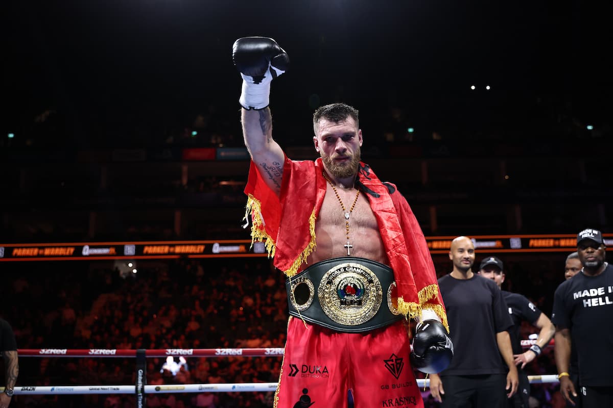 Juergen Uldedaj after his victory over Rolly Lambert Fogoum