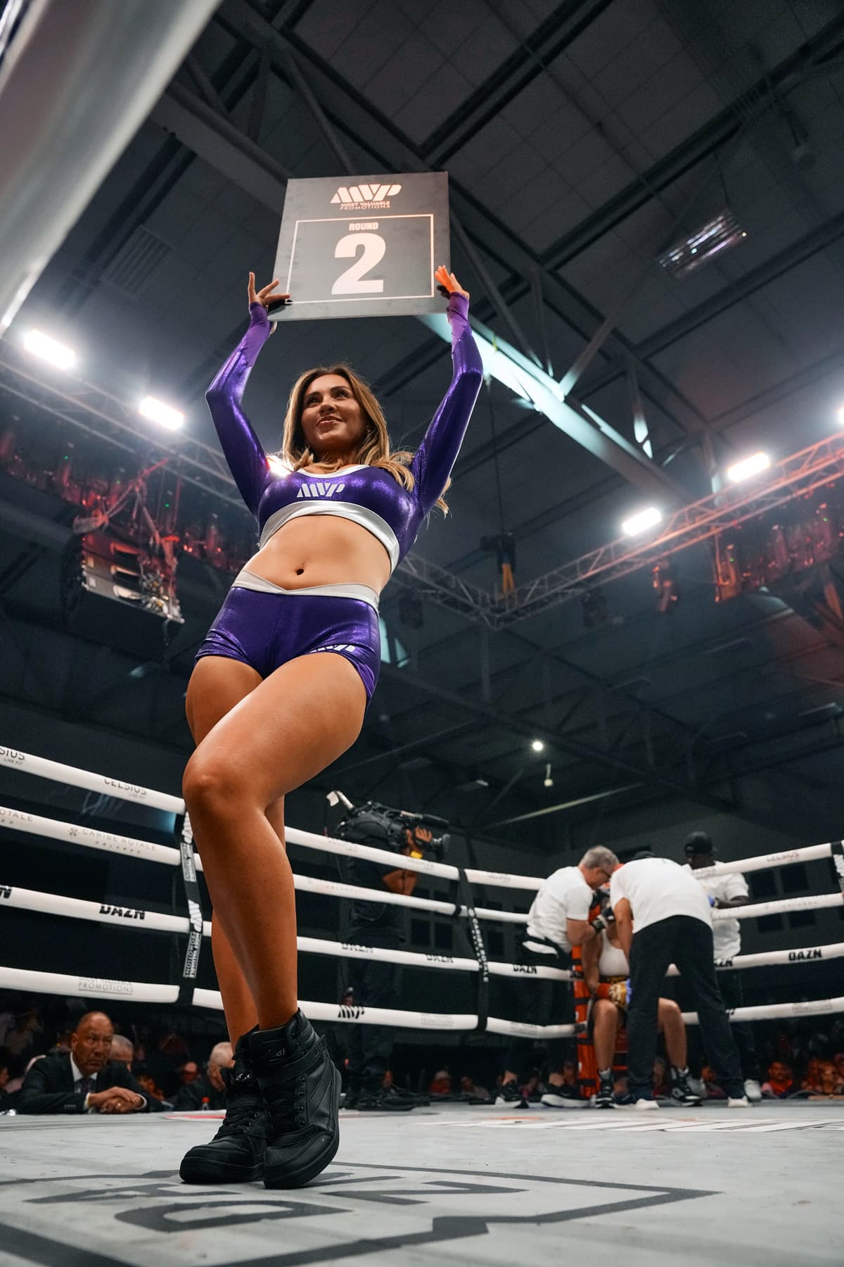 MVP ring girl Katie Williams