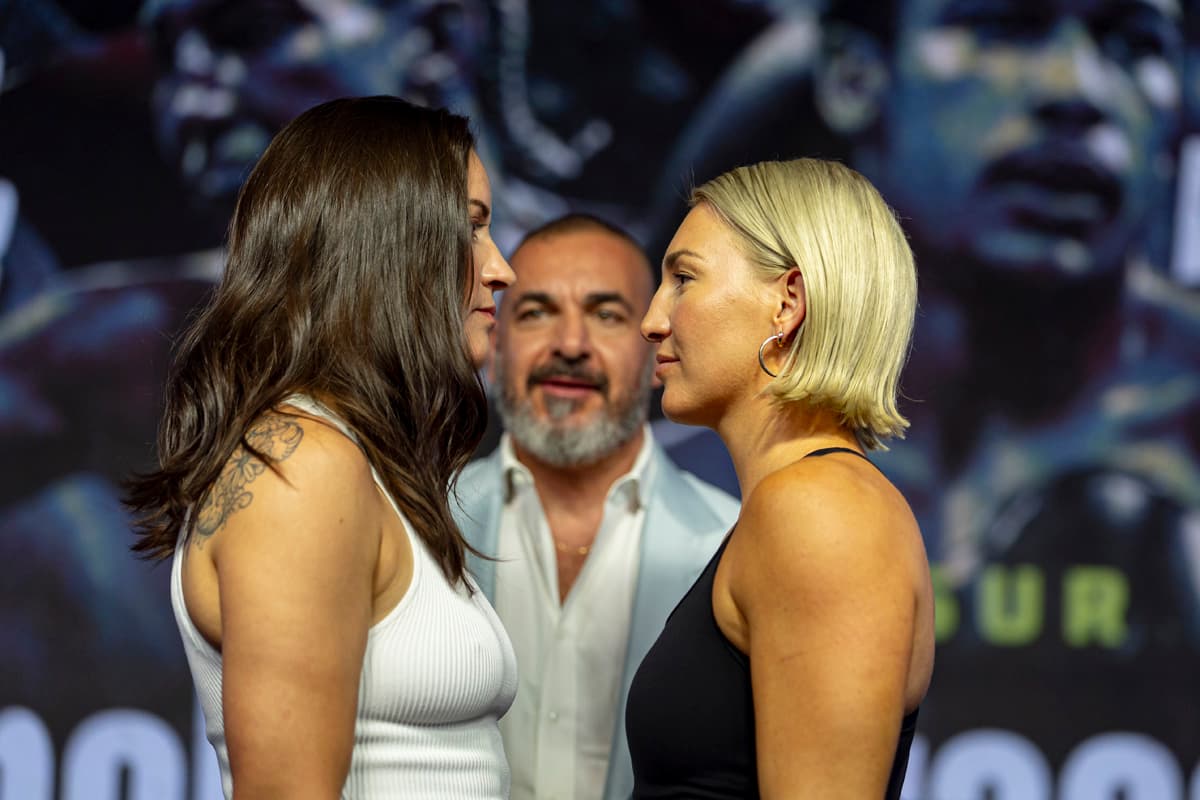 Mary Spencer and Mikaela Mayer face off