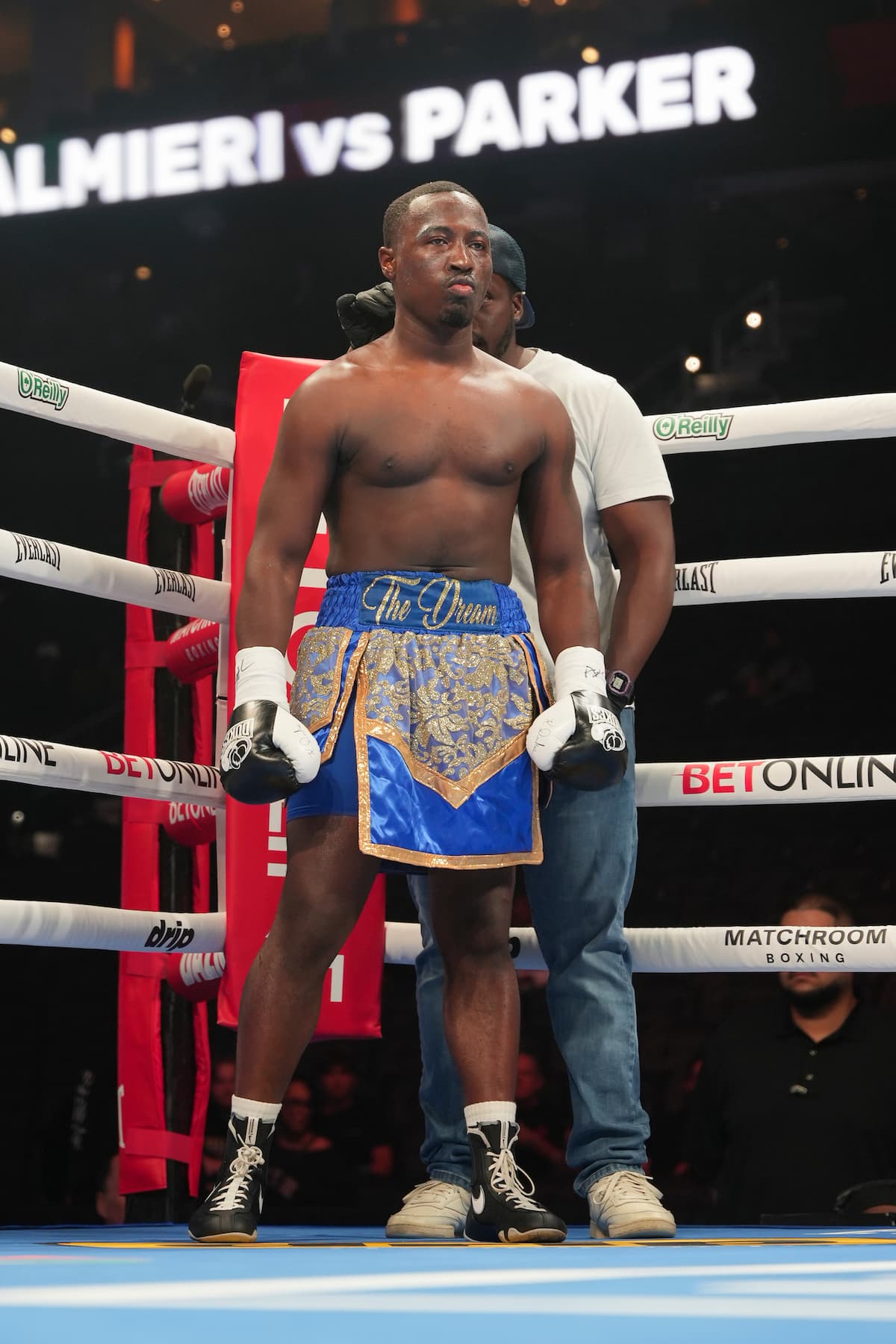 Naheem Parker during his boxing bout