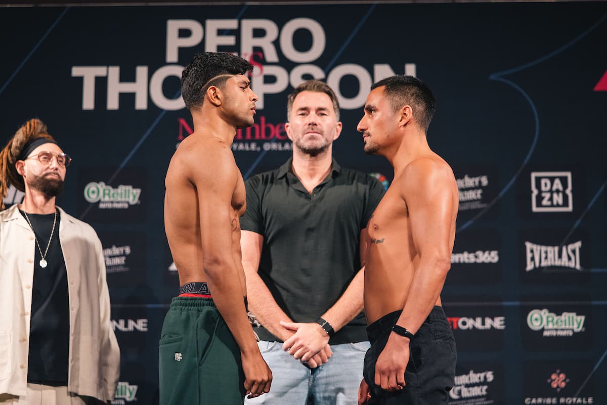 Nishant Dev and Juan Carlos Campos Medina face off