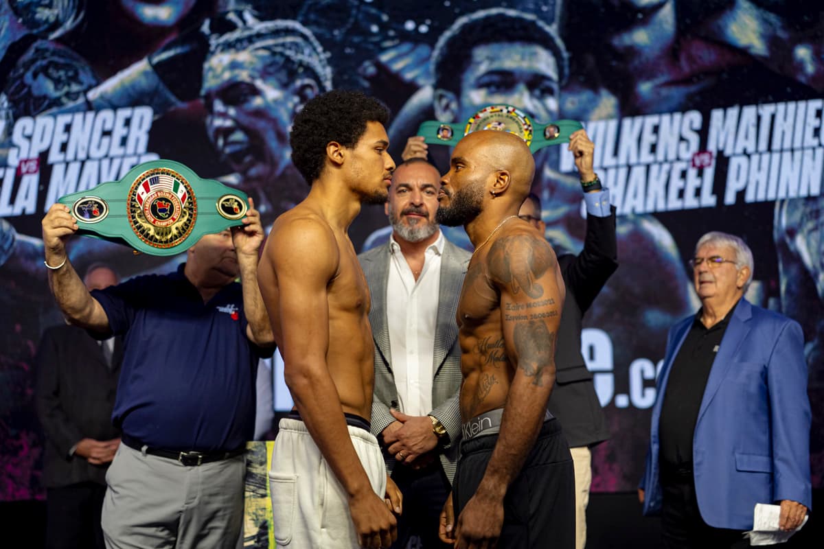 Wilkens Mathieu and Shakeel Phinn face off
