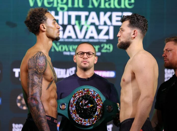 Ben Whittaker and Benjamin Gavazi face off