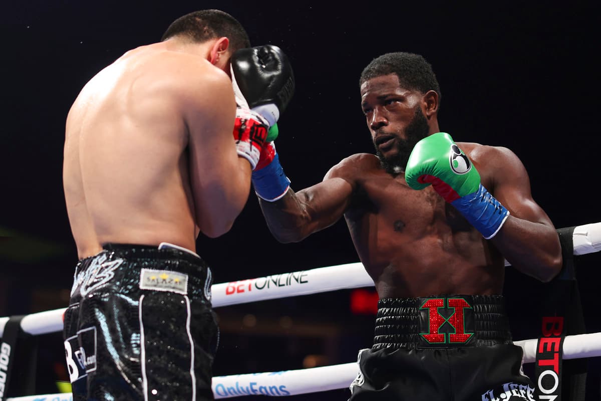 Erickson Lubin during his bout against Vergil Ortiz Jr