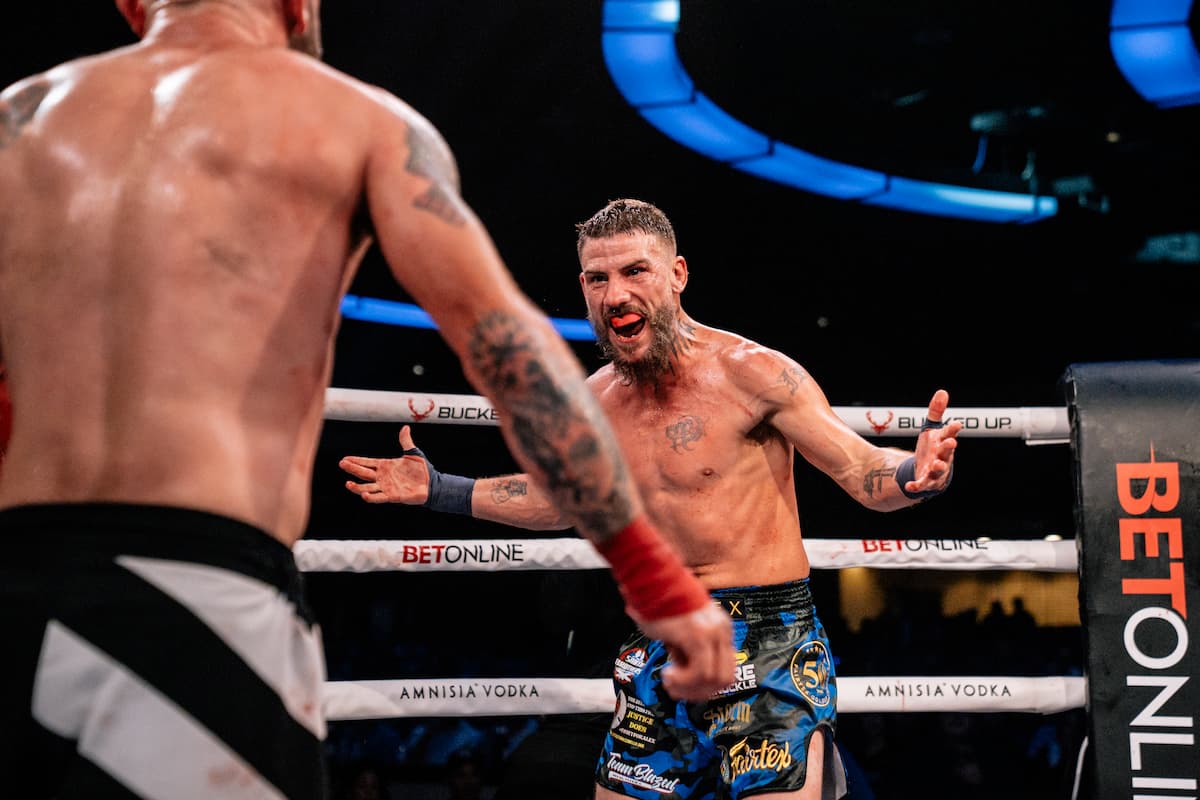 Justin Street during his bout against AJ Craig