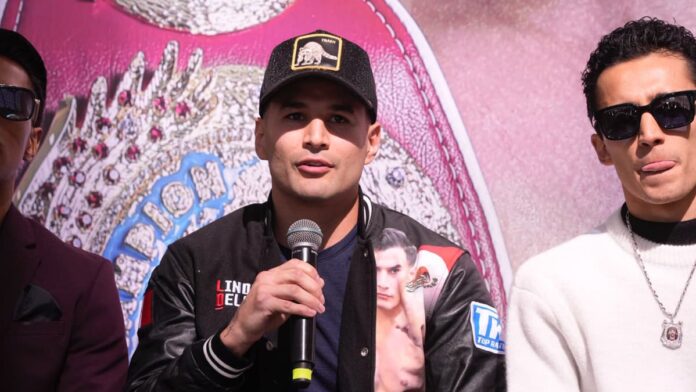 Lindolfo Delgado during the press conference